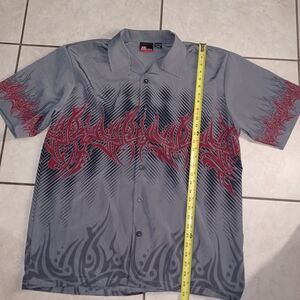 Street Culture Gray Button-Up Shirt